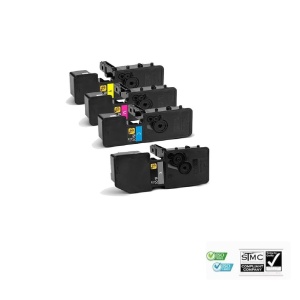 Set 4 cartuse toner compatibile TK5240 TK-5240 TK 5240, BCYM, 13000 pagini - 4000 pagini negru si 3000 pagini fiecare culoare, pentru Kyocera MITA ECOSYS M5526CDN ECOSYS M5526CDW ECOSYS P5026CDN ECOSYS P5026CDW