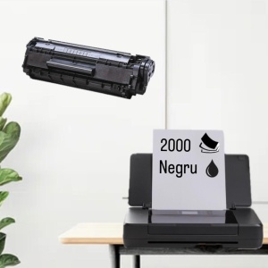 Cartus toner compatibil 12A Q2612A, negru black, 2000 pagini