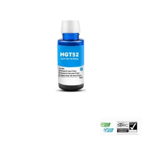 Flacon cerneala compatibila GT-52 GT52, cyan albastru, 70 ml