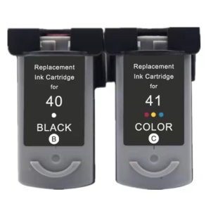 Set 2 cartuse cerneala compatibile Canon PG-40 CL-41 36 ml, negru + tricolor