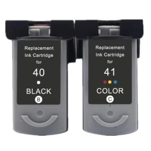 Set 2 cartuse cerneala compatibile Canon PG-40 CL-41 36 ml, negru + tricolor, pentru Canon FAX JX200 FAX JX510P MULTIPASS 450 MULTIPASS MP150 MULTIPASS MP160 MULTIPASS MP170 PIXMA IP 1200 PIXMA IP 1300 PIXMA IP 1600 PIXMA IP 1700 PIXMA IP 1800 PIXMA IP 19