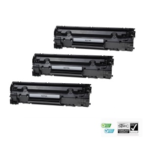 Set 3 cartuse toner compatibile 79A CF279A, black negru, 3000 pagini