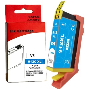 Cartus cerneala compatibil 912XL, albastru cyan, 3YL81AE, 10.5 ml
