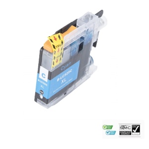 Cartus cerneala compatibil cu Brother LC525XL LC-525XL, cyan albastru, 16 ml