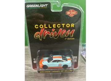 1/64 2018 dodge charger hellcat, clean version, blue/orange