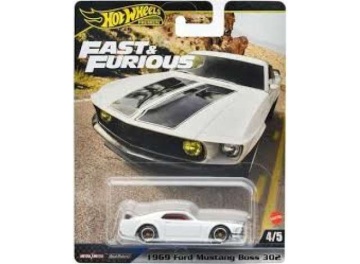 1/64 f&f ford mustang boss 302 4/5 white