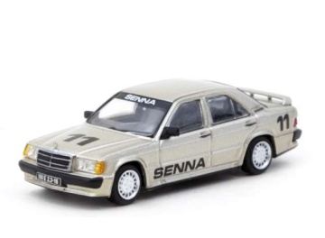 1/64 mercedes-benz 190 e 2.3-16 *ayrton senna* race of champion 1984, silver