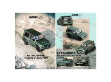 1/64 mitsubishi pajero evolution, satin green