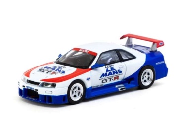 1/64 nissan nismo gt-r lm test car, white/blue/red