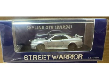 1/64 nissan skyline gtr (br34), silver