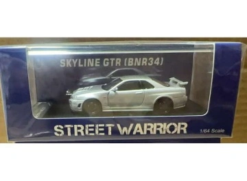 1/64 nissan skyline gtr (br34), silver