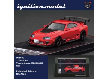 1/64 toyota supra (jza80) rz, red