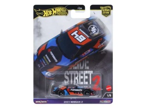 Hot Wheels Premium 1/64 2023 Nissan Z, black/blue/orange 1/5