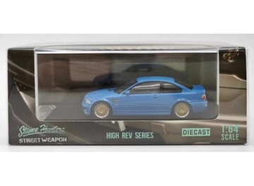 1/64 bmw e46, blue with bbs rim