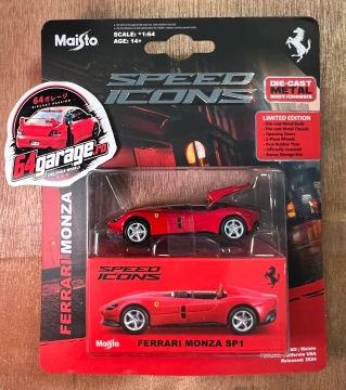 1/64 ferrari monza sp-1 cabriolet, red