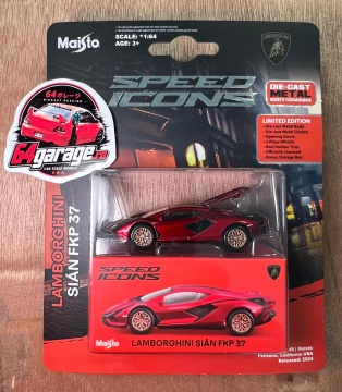 1/64 lamborghini sian fkp 37, red metallic