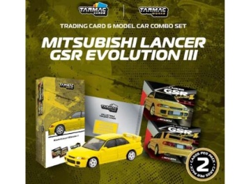 1/64 mitsubishi lancer gsr evolution iii, yellow
