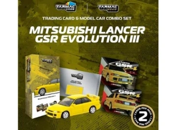 1/64 mitsubishi lancer gsr evolution iii, yellow