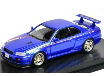 1/64 skyline r34 v-spec *nismo livery*, blue