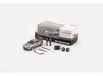 1/64 toyota celica gt four-id with figures, silver
