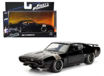 #98300 1/32 dom's plymouth gtx *fast 8*, black