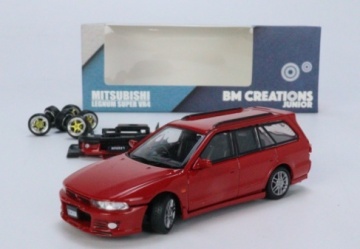 BM Creations 1/64 1996 mitsubishi legnum vr4 lhd, red