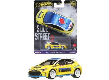 Hot Wheels Premium 1/64 2023Toyota Corolla gr, yellow/blue