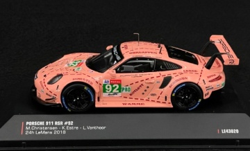 1/43 2018 porsche 911 rsr #92, pink