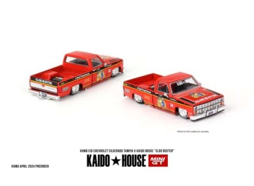 1/64 1980 chevrolet silverado tamiya x kaido house *clod buster*, red