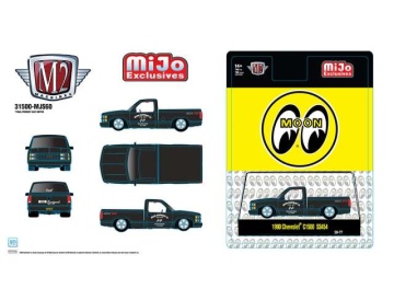 1/64 1990 chevrolet c1500 ss454 pick-up *mooneyes*, matt black