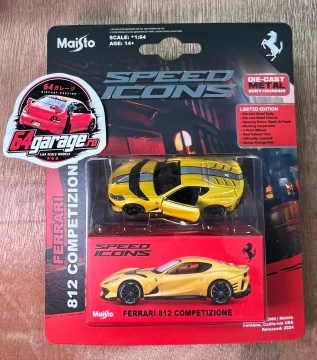 1/64 ferrari 812 competizione, yellow