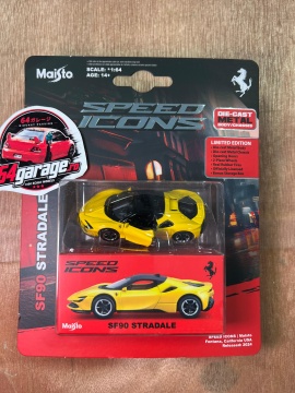 1/64 ferrari sf90 stradale, yellow/black