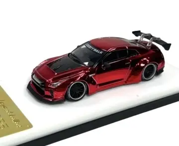 1/64 nissan gt-r r35 *liberty walk*, chrome red