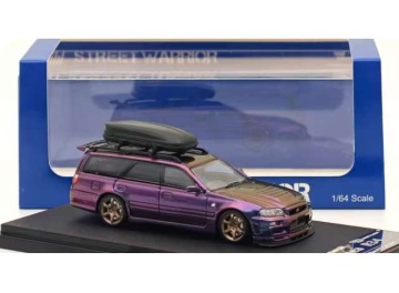 1/64 nissan r34 wagon chameleon, purple