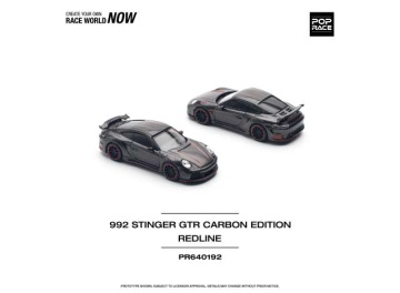 1/64 porsche 992 stinger gtr carbon edition *redline*, anthracite
