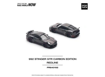 1/64 porsche 992 stinger gtr carbon edition *redline*, anthracite