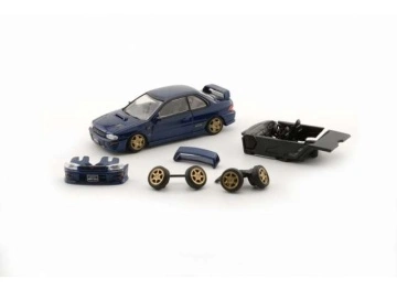 1/64 subaru impreza wrx type r 3, 4-6 right hand drive, blue