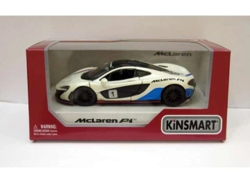1/36 Kinsmart 2016 McLaren P1 with stripes, white/blue