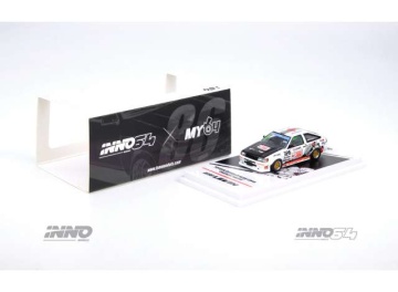 1/64 toyota corolla levin ae86 #326 *trackerz racing*, white/black/red
