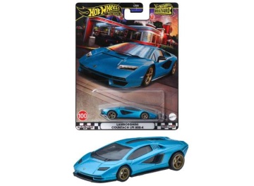Hot Wheels Premium 1/64 Lamborghini Countach LPI 800-4, blue