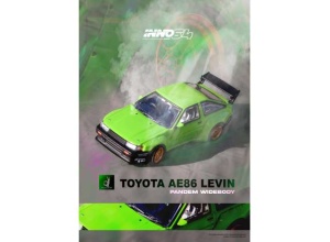 Inno64 1/64 toyota ae86 levin *pandem rocket bunny*, green