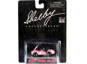 1/64 1962 shelby cobra 427sc, pink/white stripes