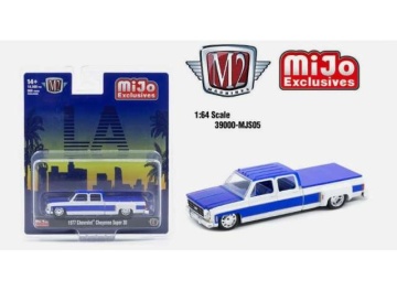 1/64 1977 chevrolet cheyenne super 30, blue/white