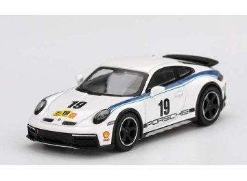 1/64 2024 porsche 911 (992) dakar rally design package 74, white