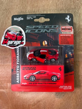 1/64 ferrari 296 gtb, red/silver