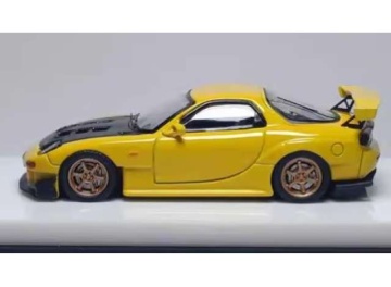 1/64 mazda rx-7 (fd3s) initial d, yellow