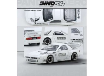 1/64 mazda rx7 (fc3s) *pandem aero* widebody kit, white