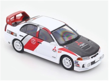 1/64 mitsubishi lancer evolution iv *ralliart, silver/red/black - Img 2