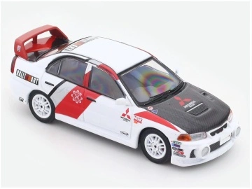 1/64 mitsubishi lancer evolution iv *ralliart, silver/red/black - Img 2