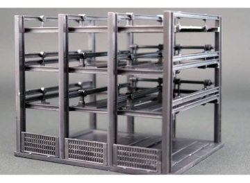 1/64 multi-storey car park plastic model kit.